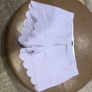 Great condition. Only worn once. Woman’s jcrew shorts. Light purple.